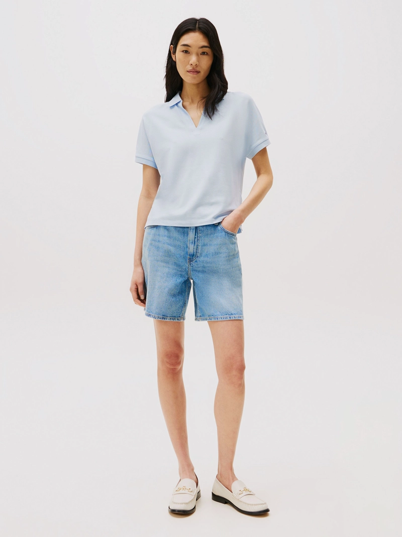 POLO SOLID CON LOGO RELAXED FIT - 2