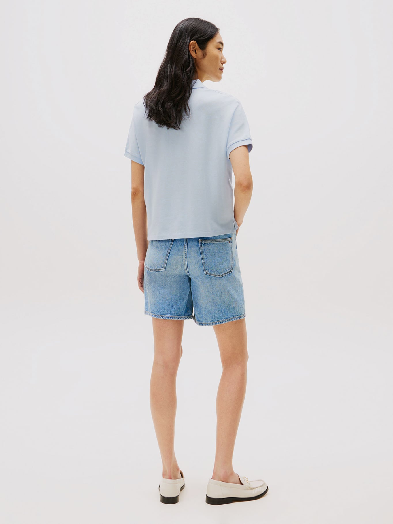 POLO SOLID CON LOGO RELAXED FIT - 3