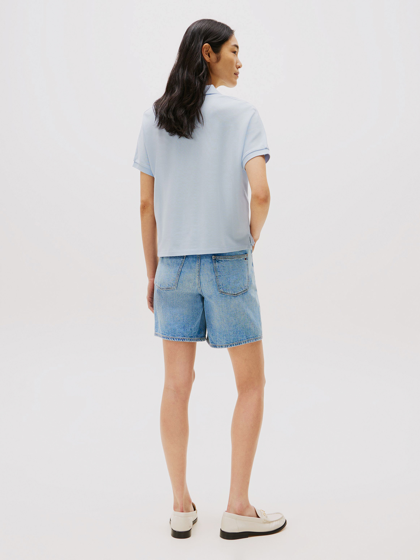 POLO SOLID CON LOGO RELAXED FIT - 3
