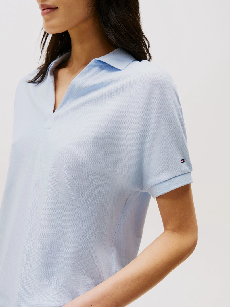 POLO SOLID CON LOGO RELAXED FIT - 4