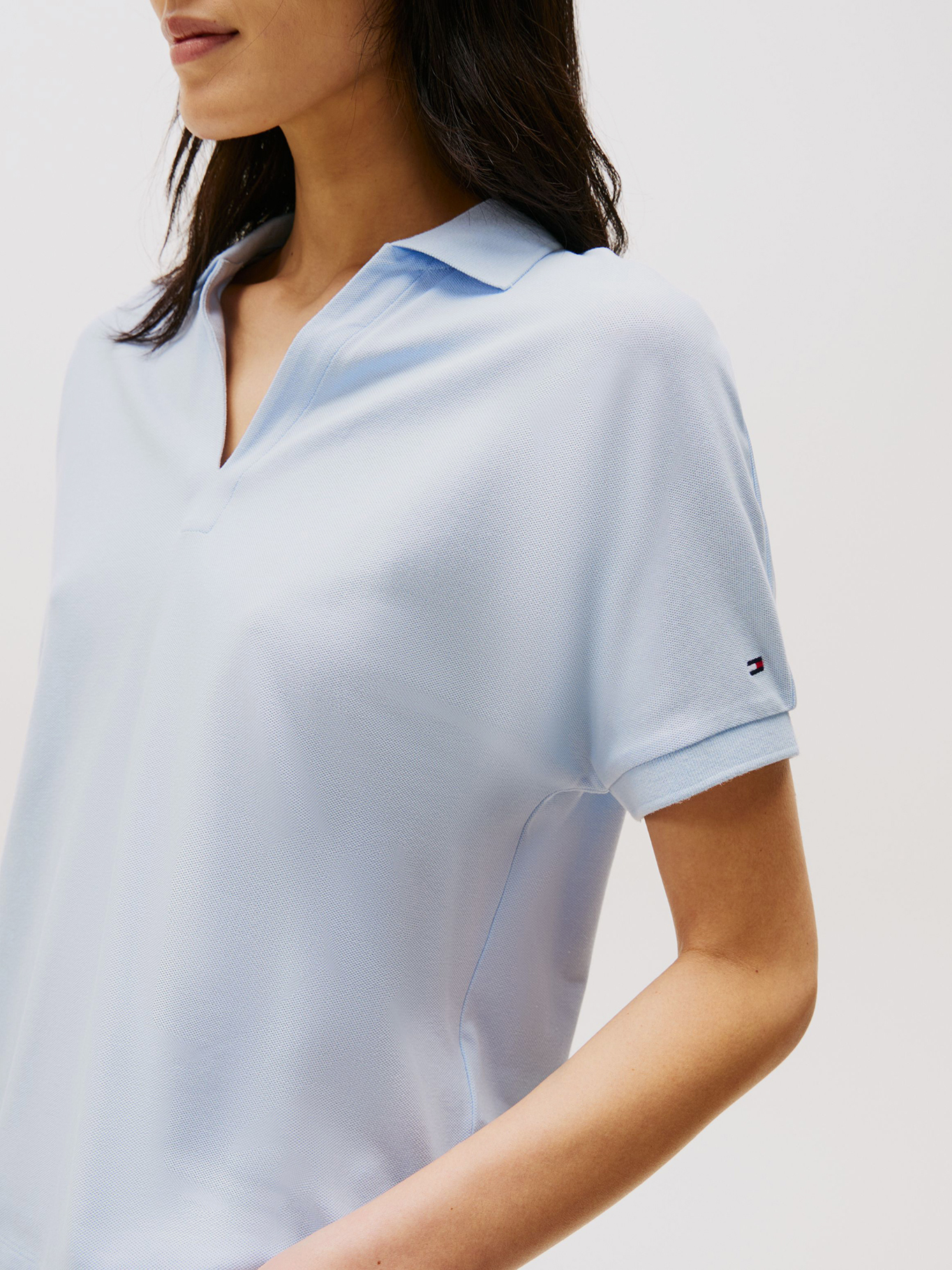 POLO SOLID CON LOGO RELAXED FIT - 4