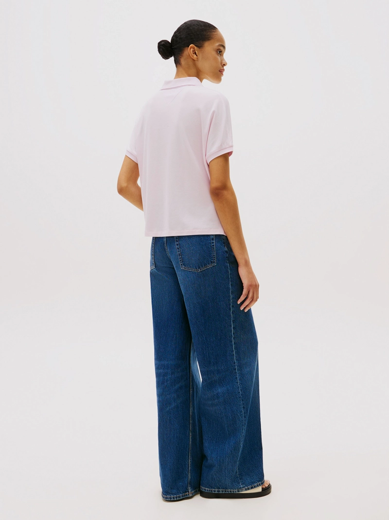 POLO SOLID CON LOGO RELAXED FIT - 3