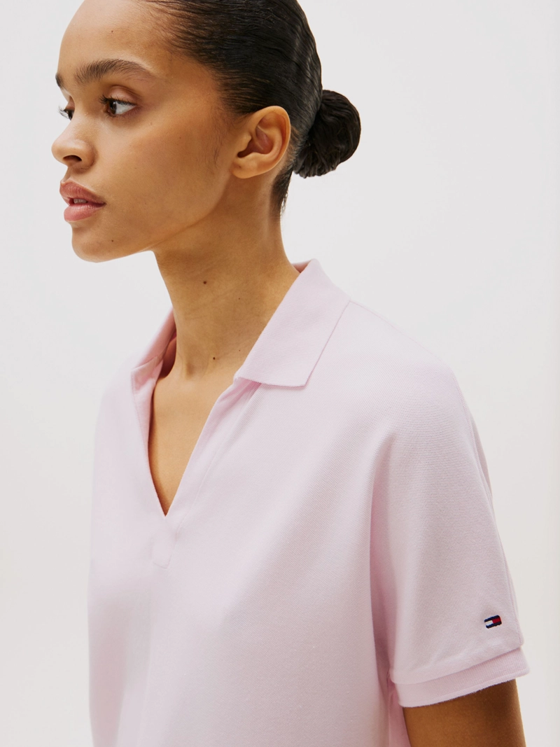 POLO SOLID CON LOGO RELAXED FIT - 4