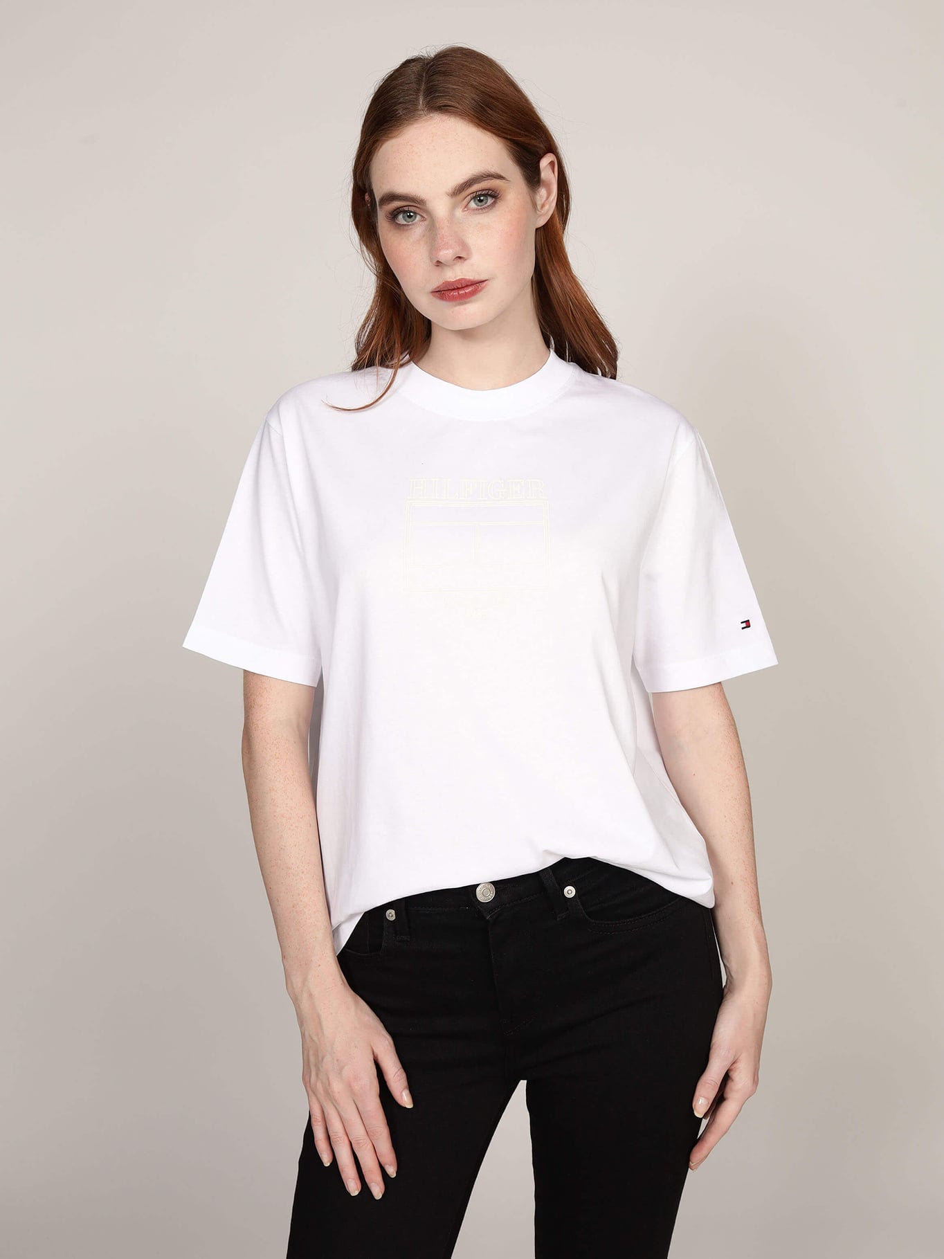 POLERA OUTLINE FLAG LOGO RELAXED FIT - 1