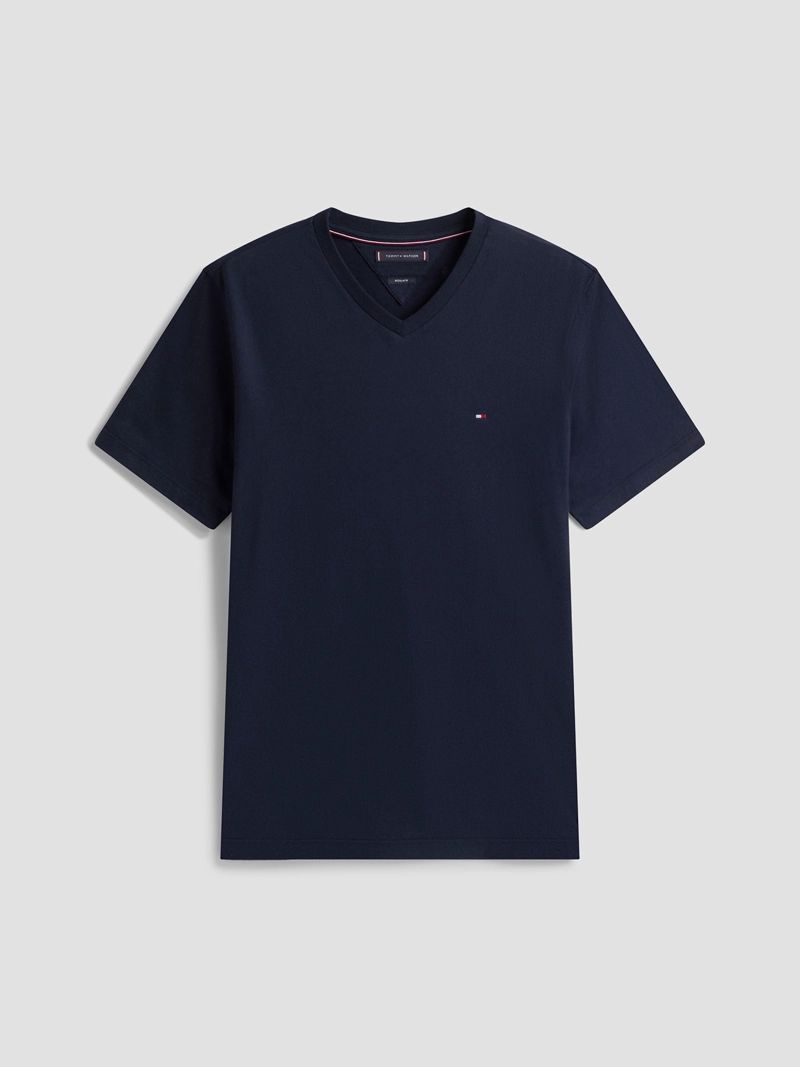 POLERA ESSENTIAL V-NECK REGULAR FIT - 5
