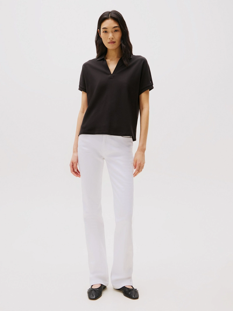 POLO SOLID CON LOGO RELAXED FIT - 2
