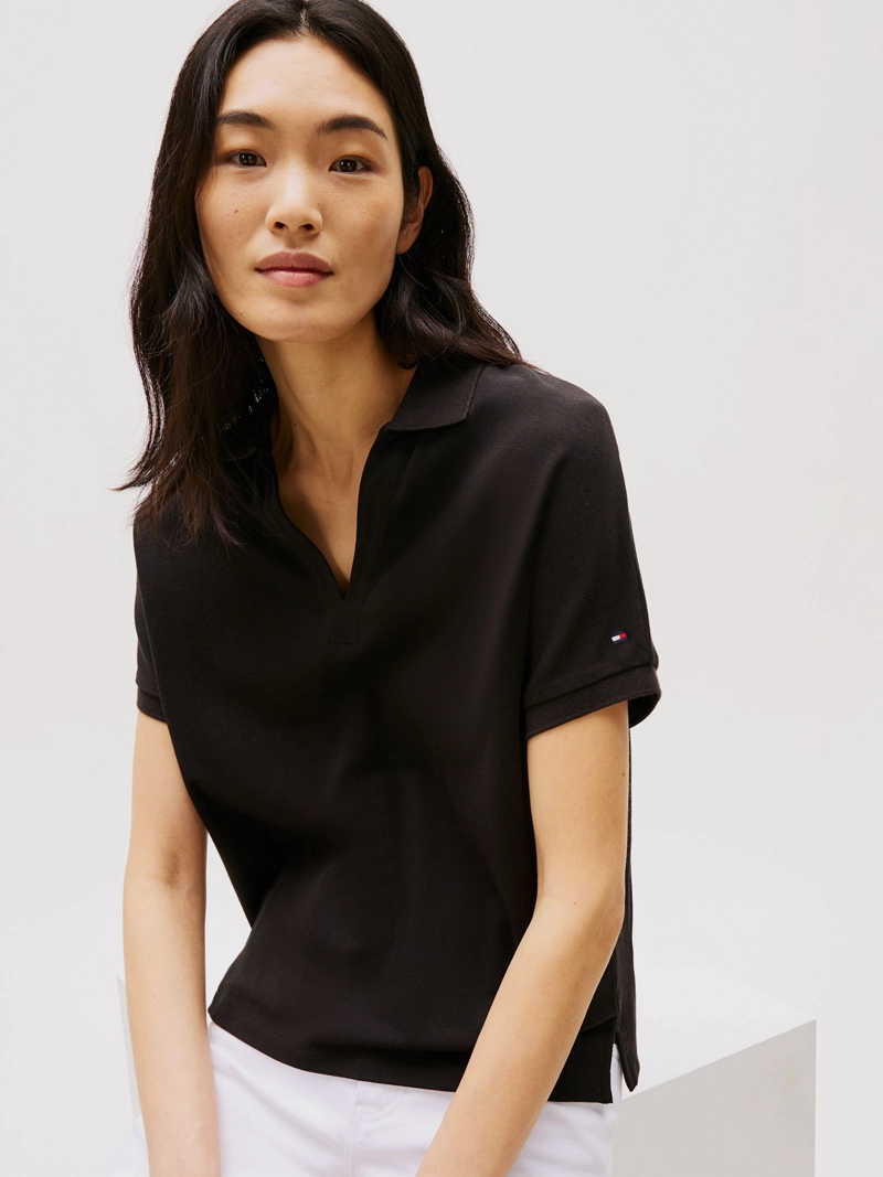 POLO SOLID CON LOGO RELAXED FIT - 4