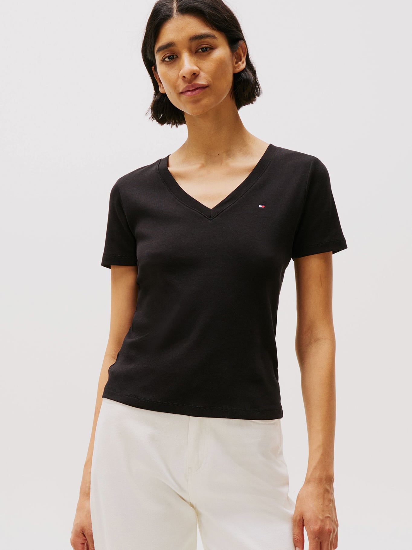 POLERA V-NECK SLIM FIT - 1