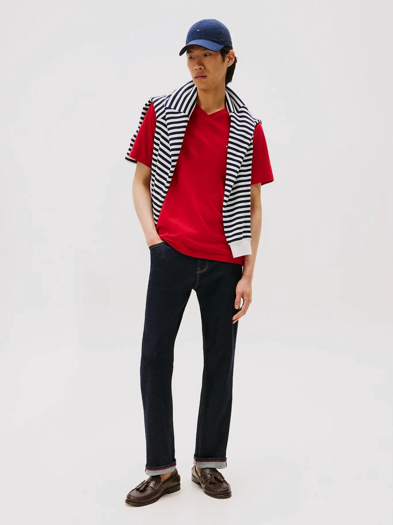 POLERA ESSENTIAL V-NECK REGULAR FIT - 2