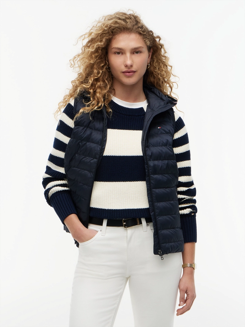PARKA VEST ACOLCHADA GLOBAL STRIPE - 1