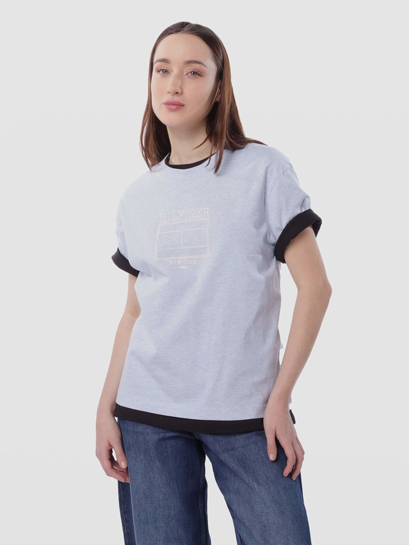 POLERA OUTLINE FLAG LOGO RELAXED FIT - 1
