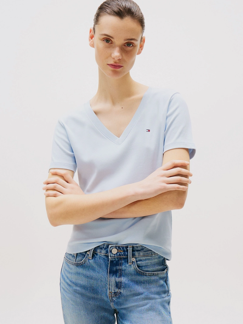 POLERA V-NECK SLIM FIT - 1