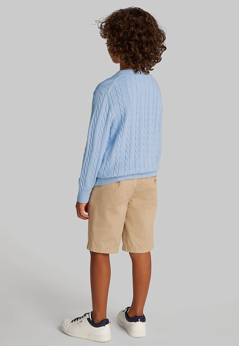SWEATER TRENZADO CON CUELLO REDONDO - 2