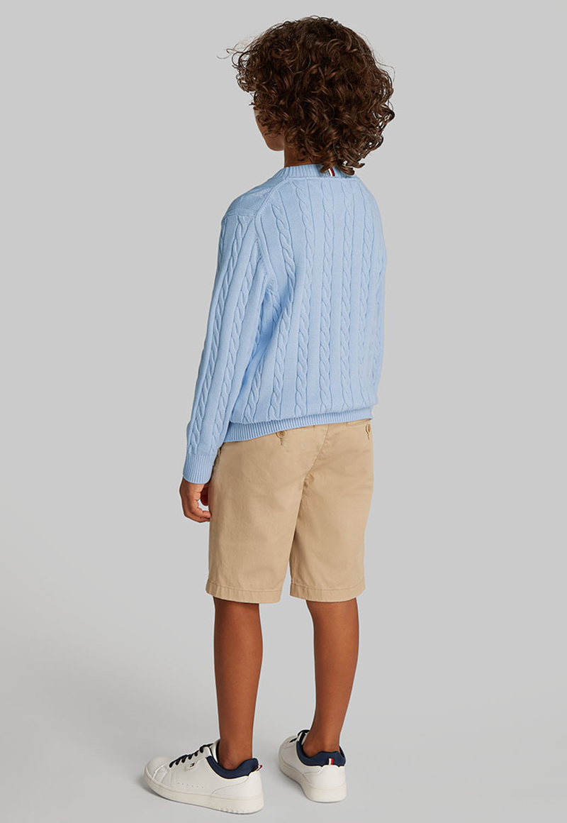 SWEATER TRENZADO CON CUELLO REDONDO - 2