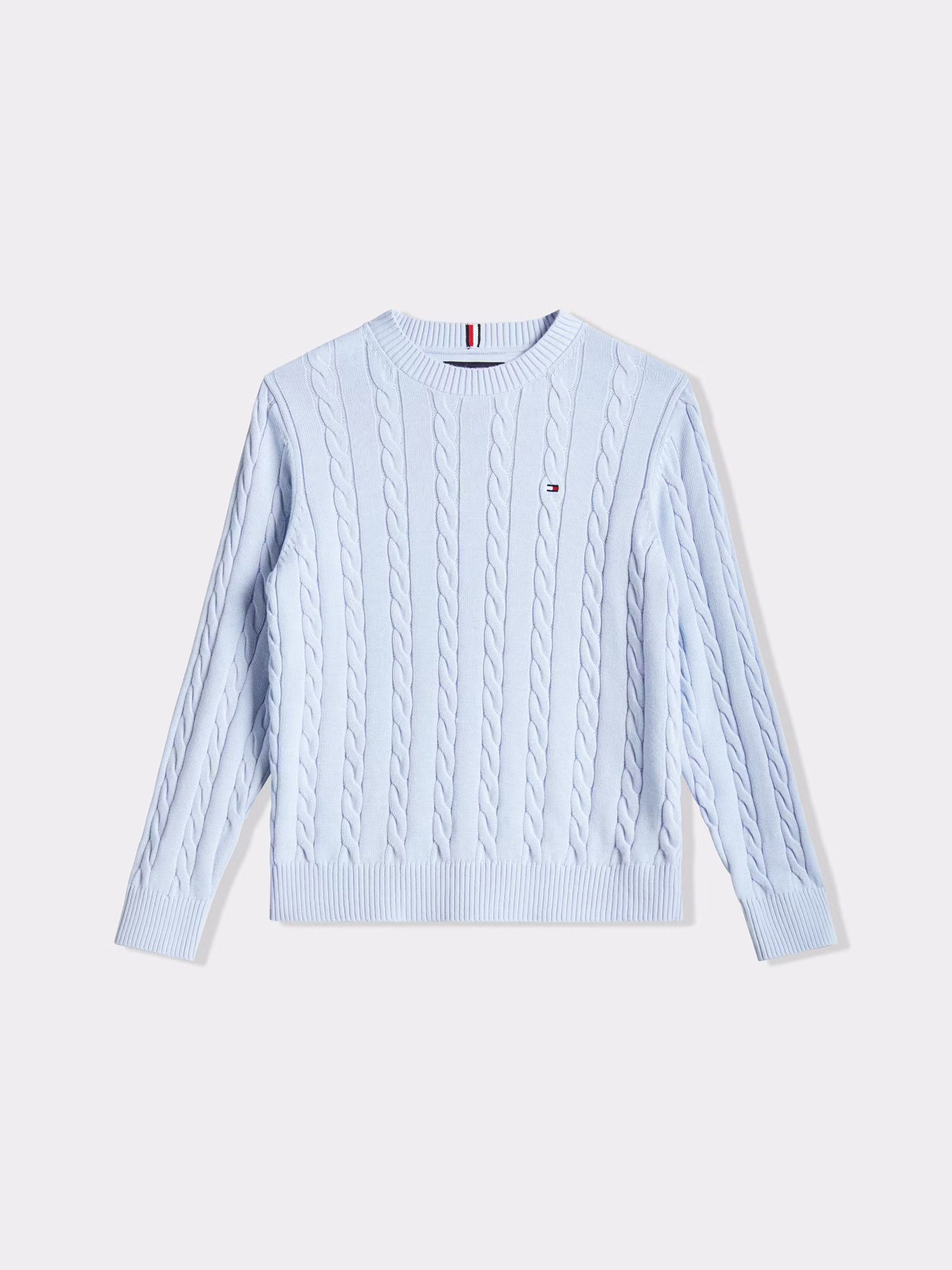 SWEATER TRENZADO CON CUELLO REDONDO - 4