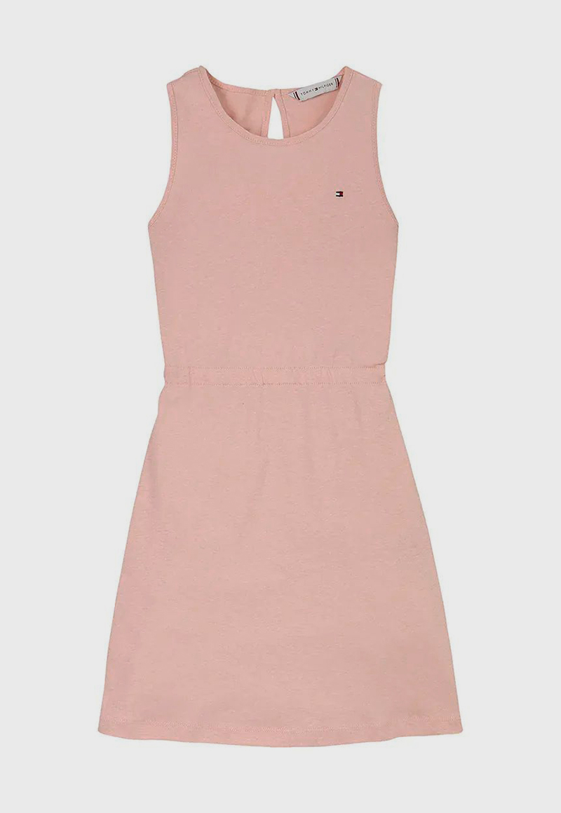 VESTIDO SIN MANGAS EN MEZCLA DE LINO - 4