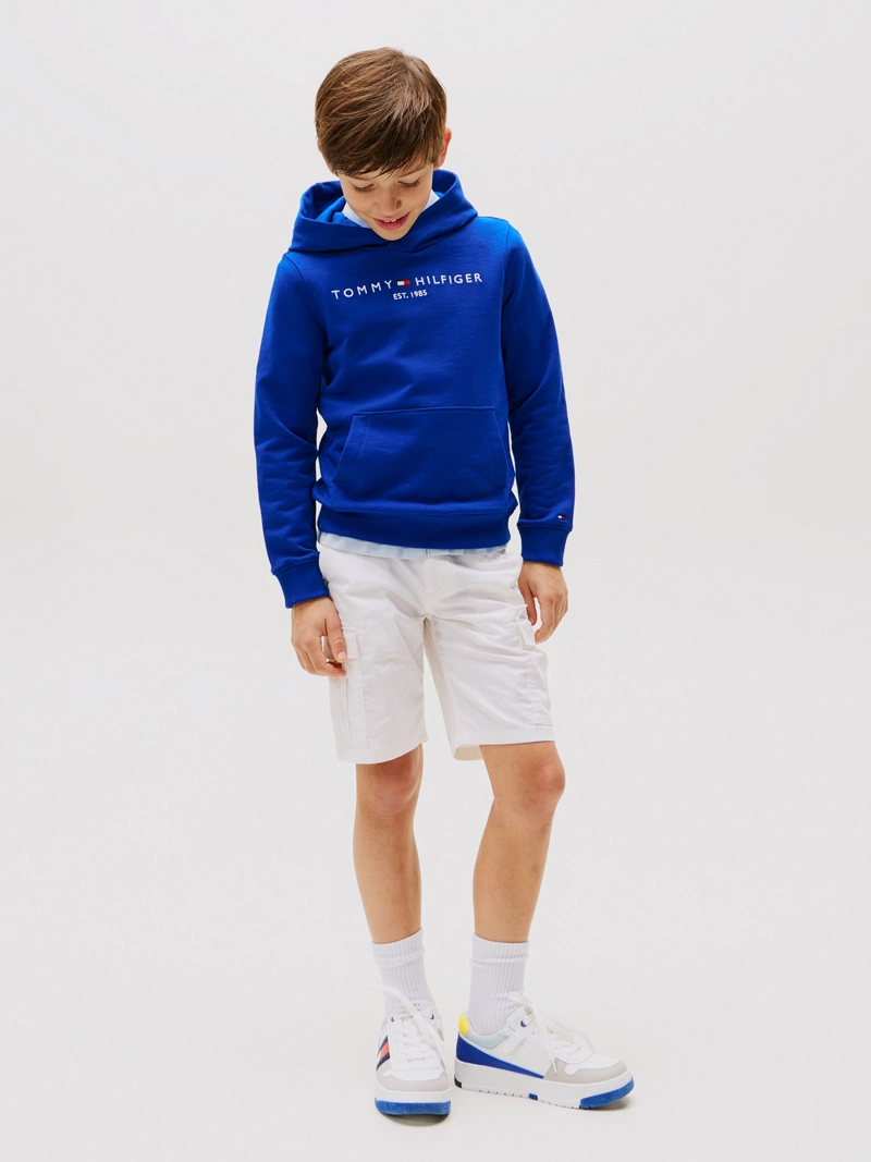 POLERON HOODIE DE NIÑO ESSENTIAL CON LOGO - 2