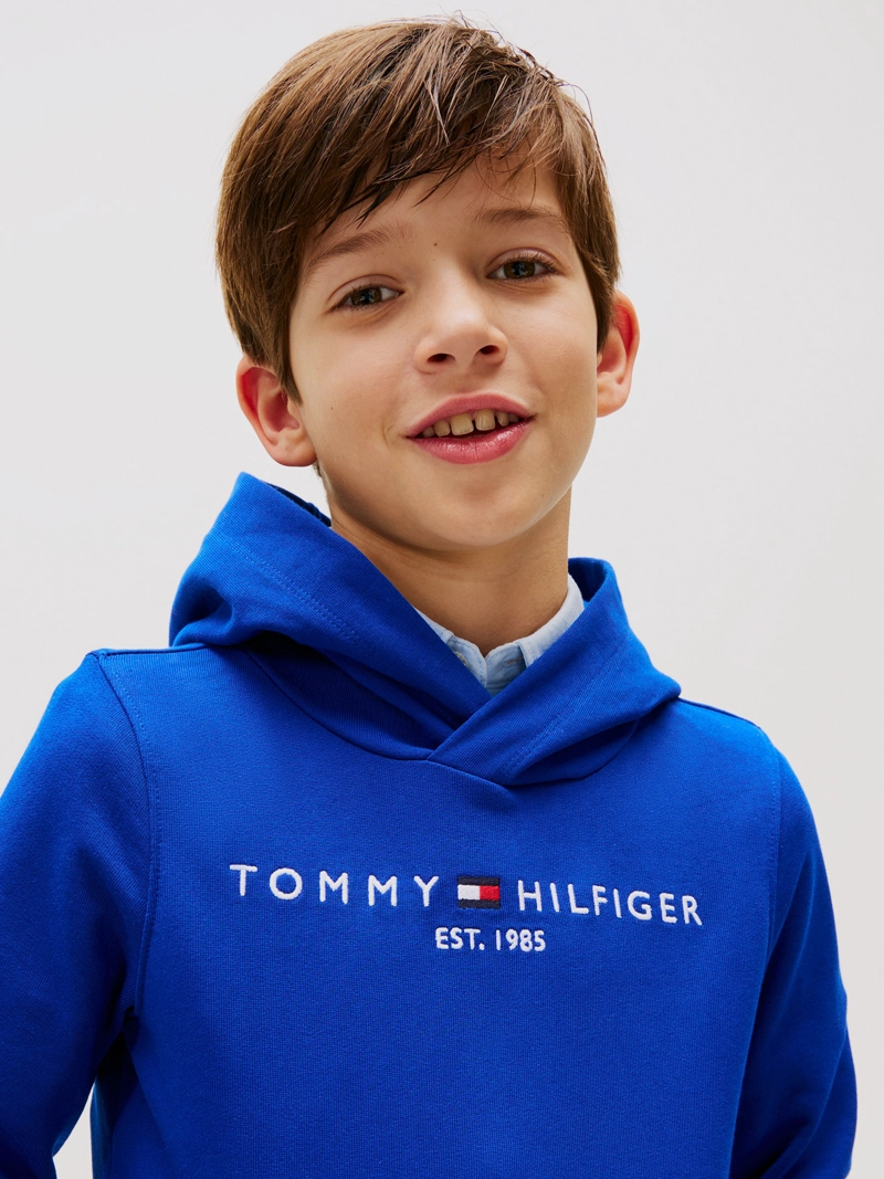 POLERON HOODIE DE NIÑO ESSENTIAL CON LOGO - 4