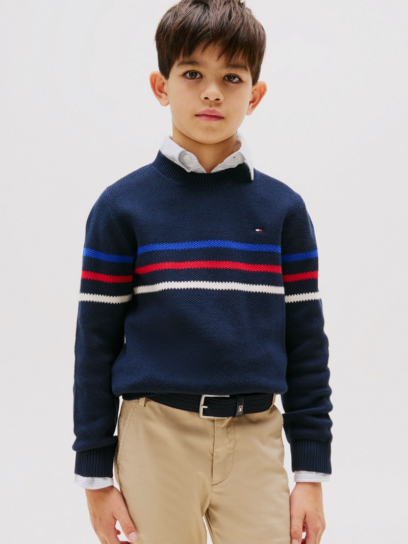 SWEATER A RAYAS TEXTURIZADAS - 1