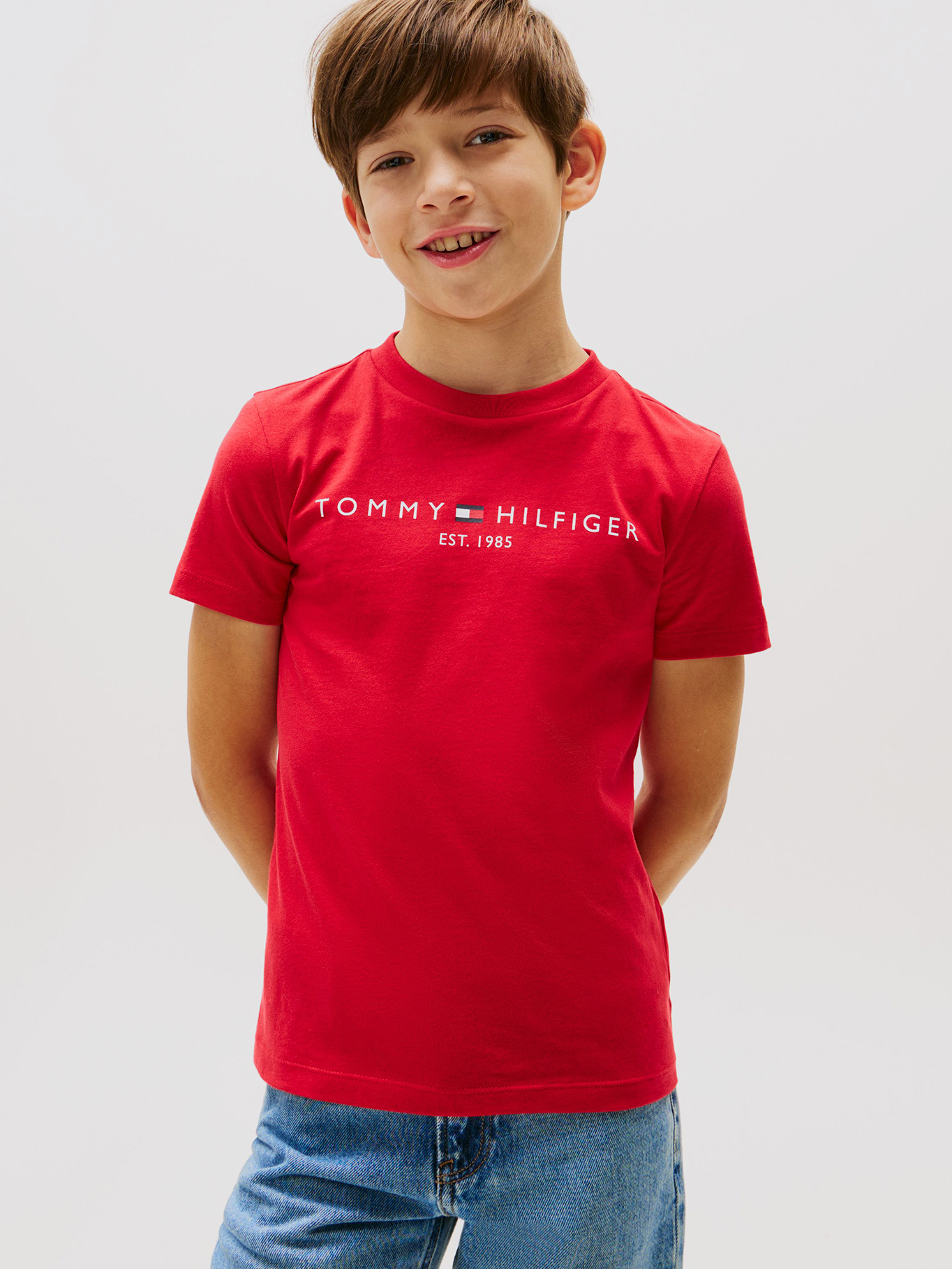 POLERA DE NIÑO ESSENTIAL CON LOGO - 1