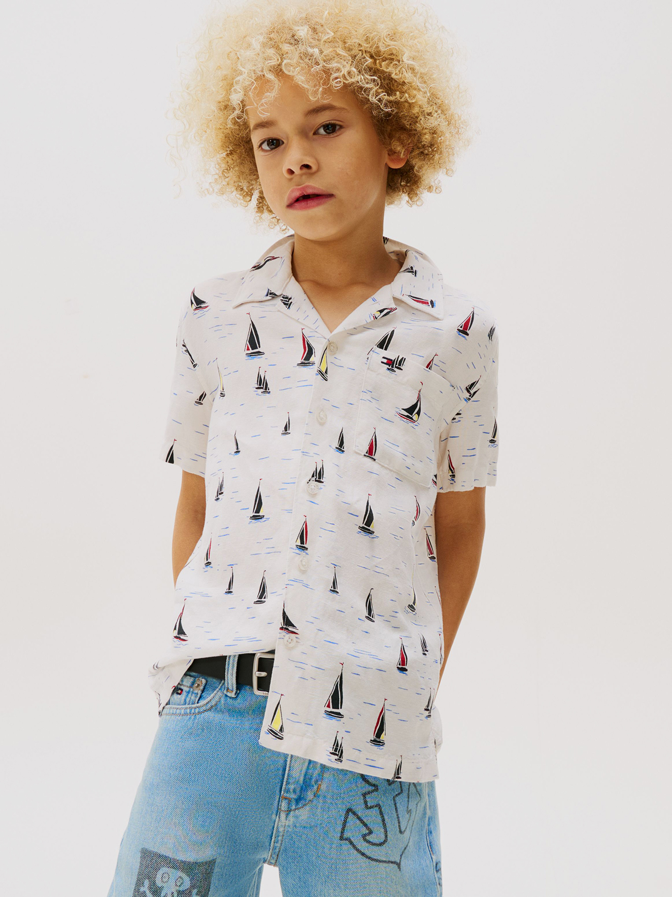 CAMISA DE MANGA CORTA ESTAMPADA - 1