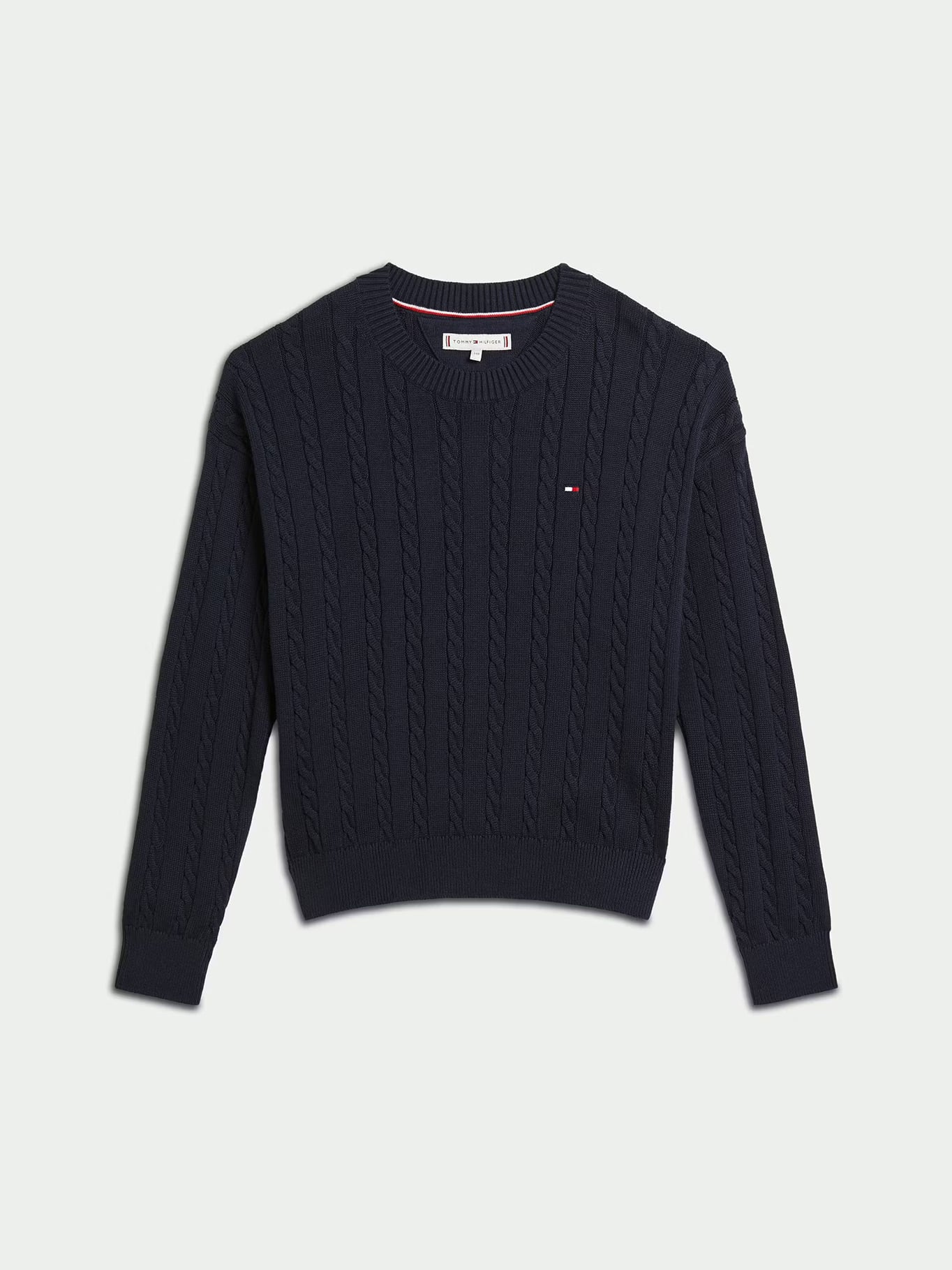 SWEATER DE NIÑA DE PUNTO TRENZADO - 1