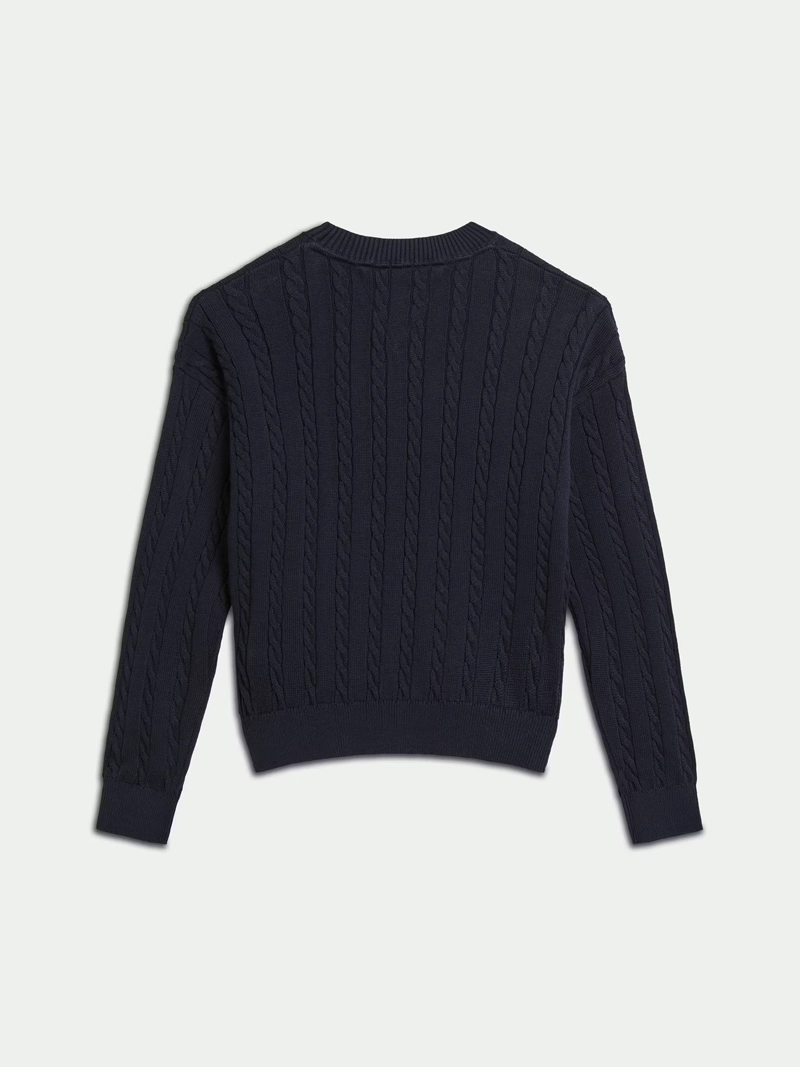 SWEATER DE NIÑA DE PUNTO TRENZADO - 2