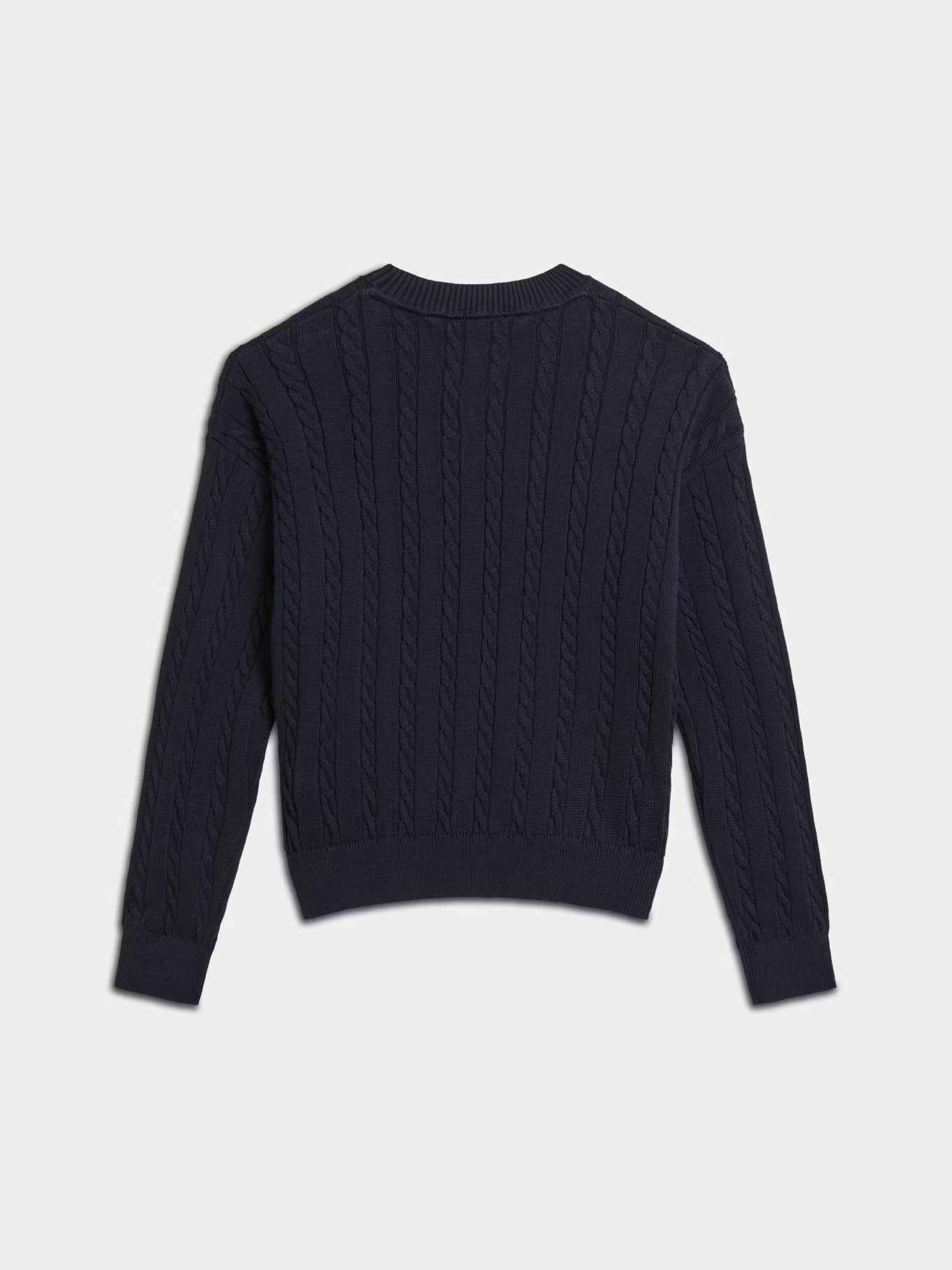 SWEATER DE NIÑA DE PUNTO TRENZADO - 2