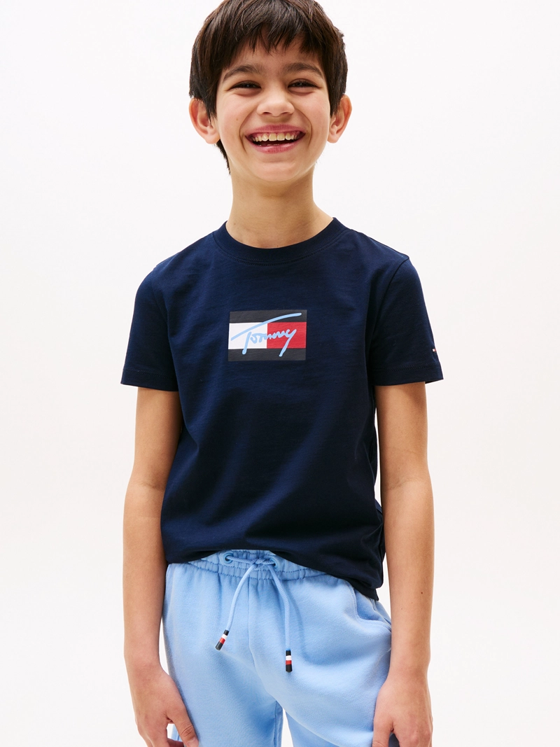 POLERA SCRIPT FLAG LOGO - 1