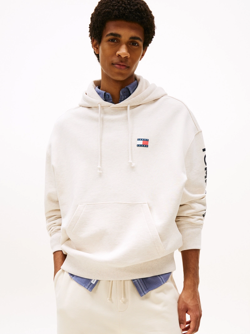 POLERON HOODIE CROPPED CON LOGO - 1