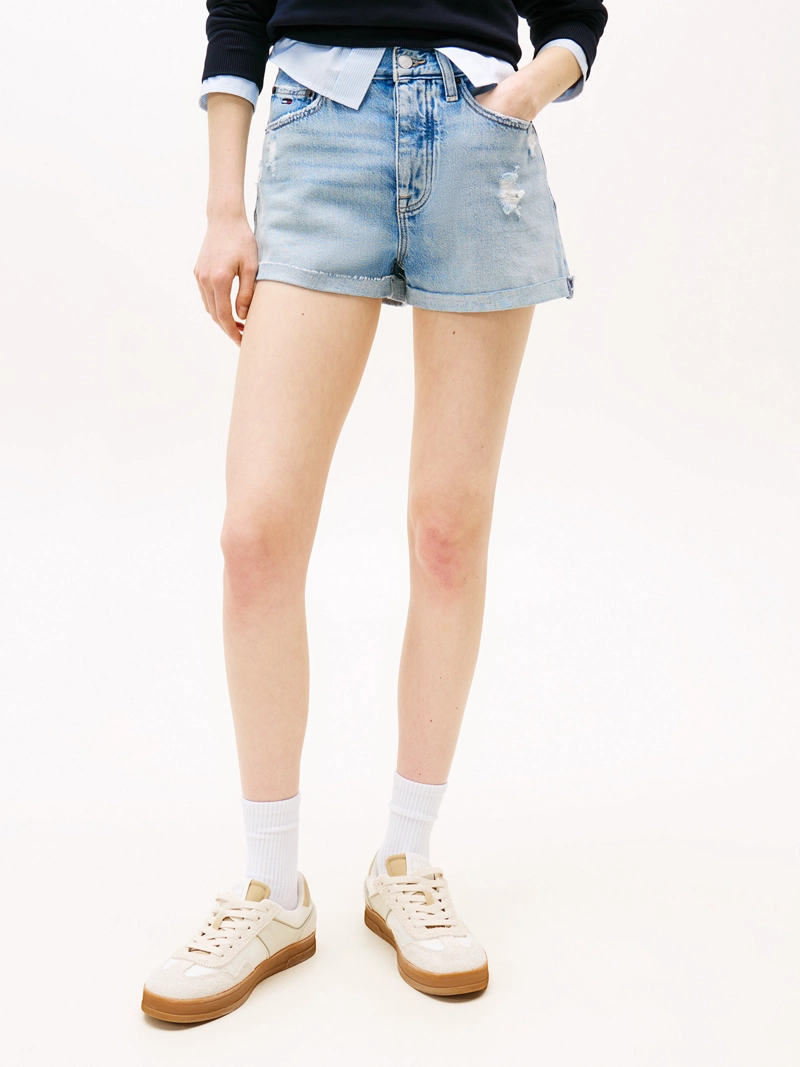 SHORTS DENIM CON LOGO - 2