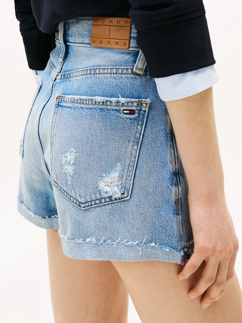 SHORTS DENIM CON LOGO - 4