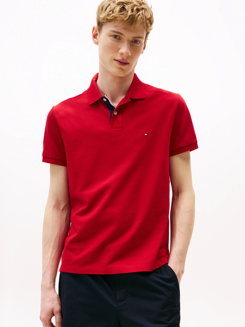 POLO A CONTRASTE CON LOGO REGULAR FIT - 1