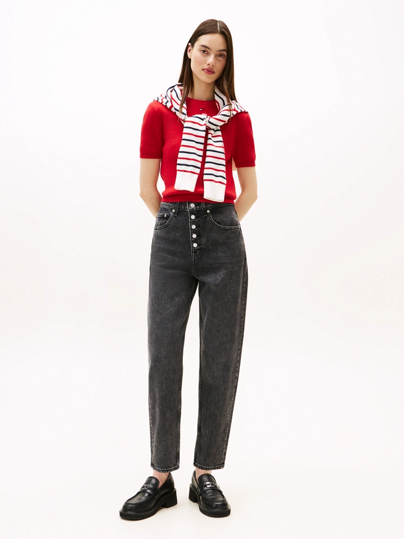 JEANS MOM TAPERED FIT - 1