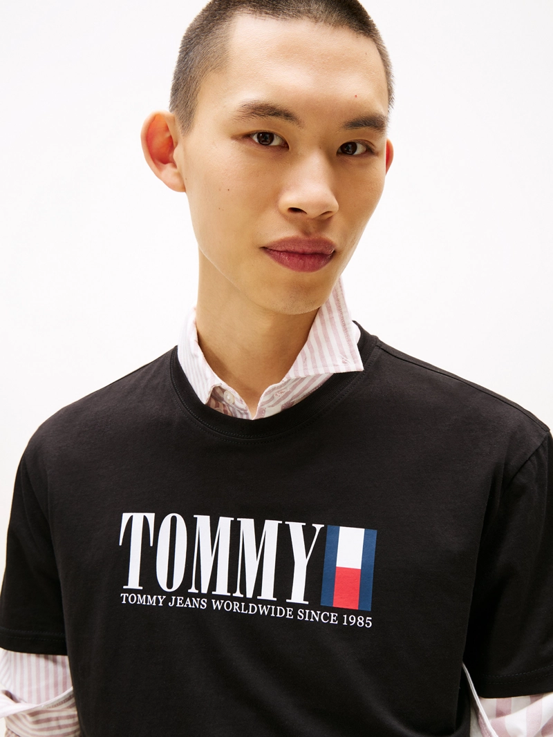POLERA C-NECK CON LOGO REGULAR FIT - 4