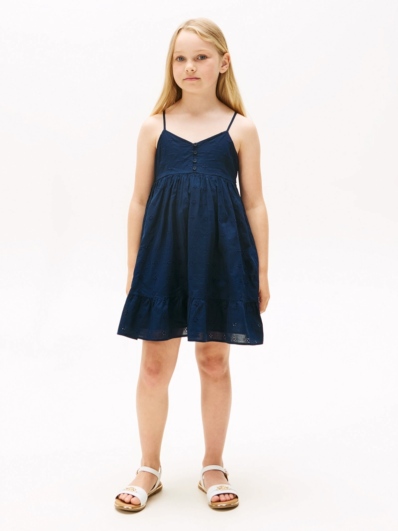 VESTIDO BRODERIE SOLID - 1
