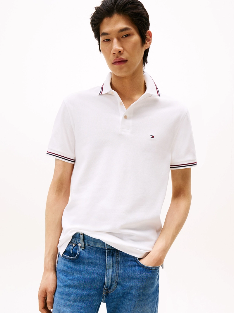 POLO CON RIBETES TIPPED SLIM FIT - 1