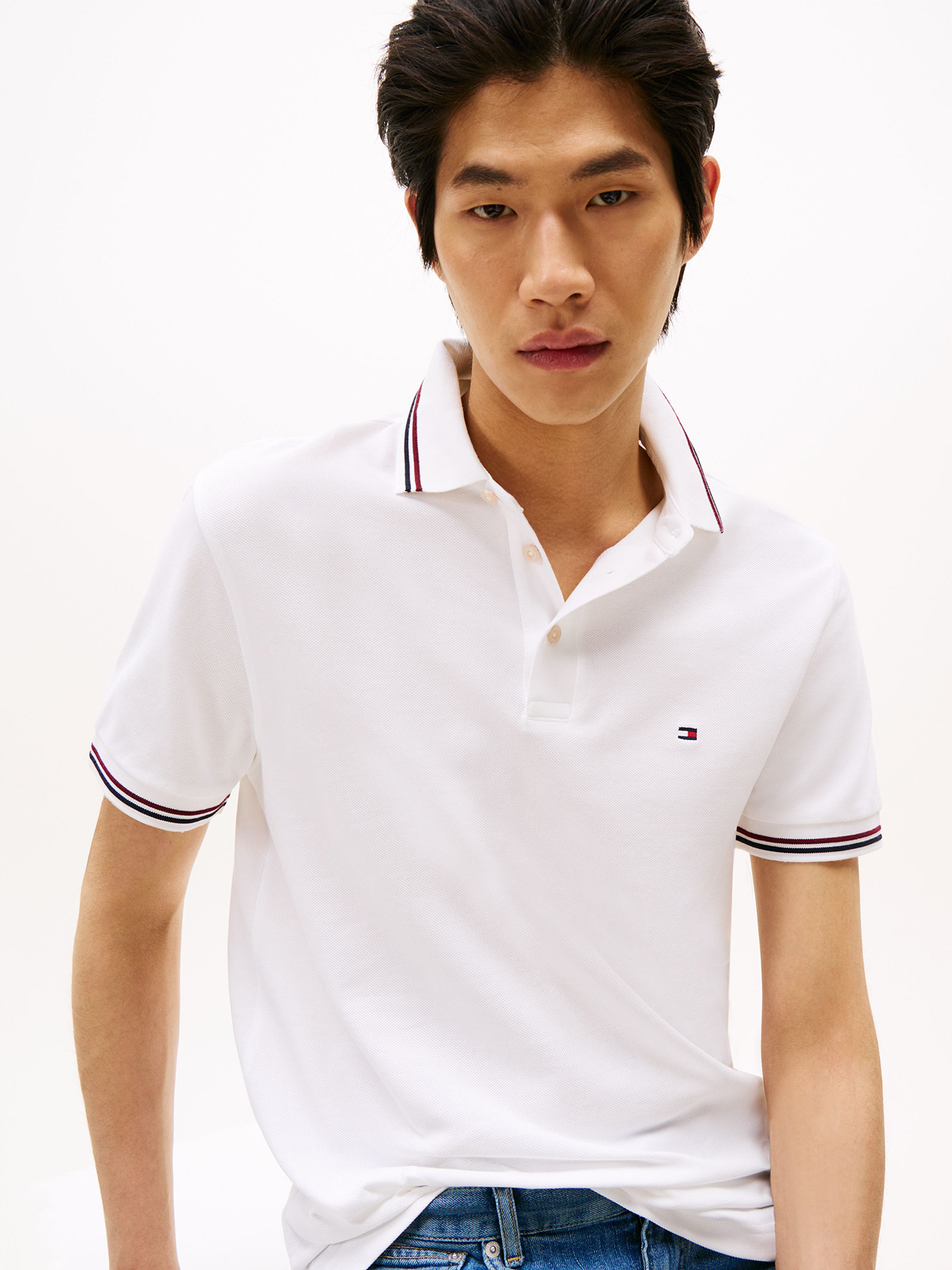 POLO CON RIBETES TIPPED SLIM FIT - 4