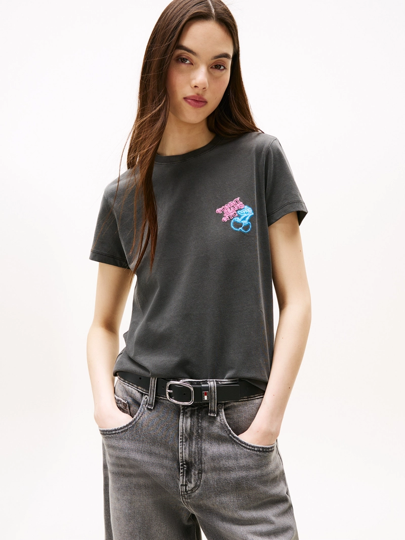 POLERA NEON CHERRY REGULAR FIT - 1