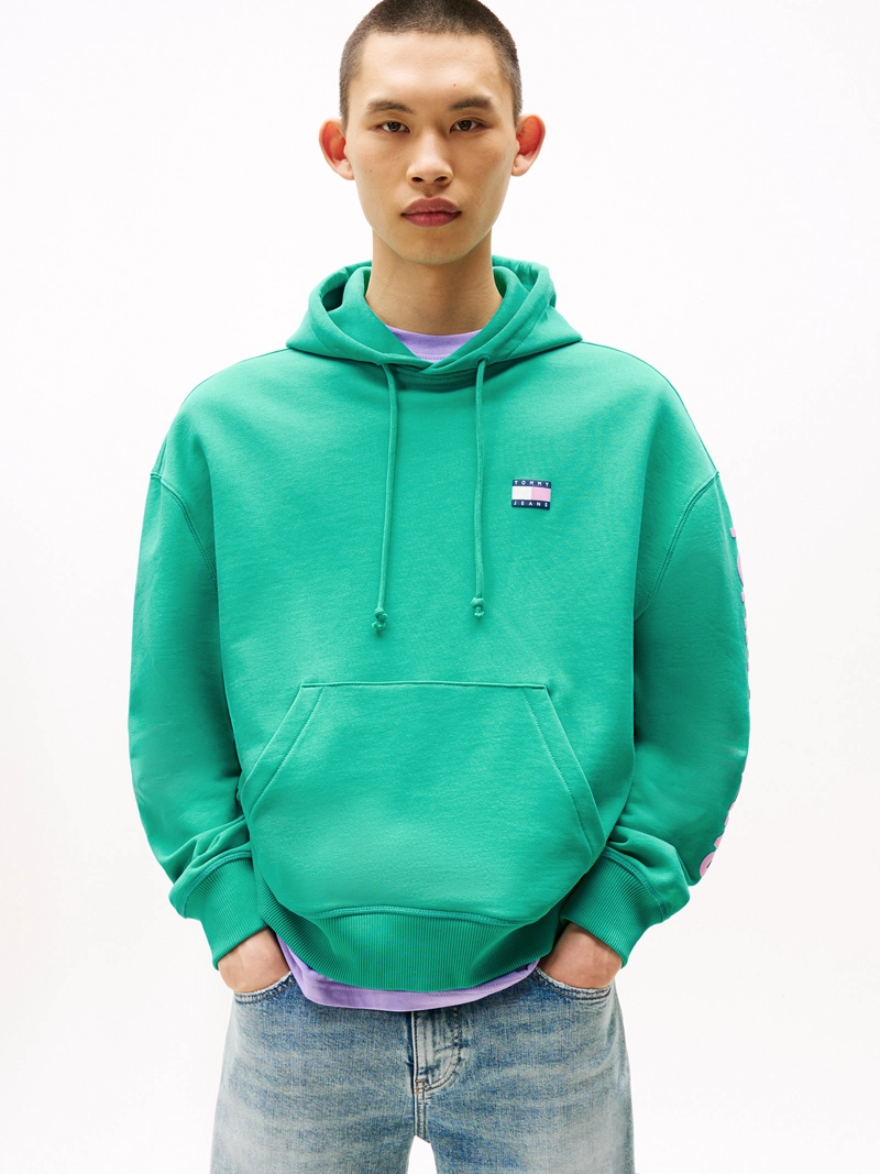 POLERON HOODIE CROPPED CON LOGO - 1