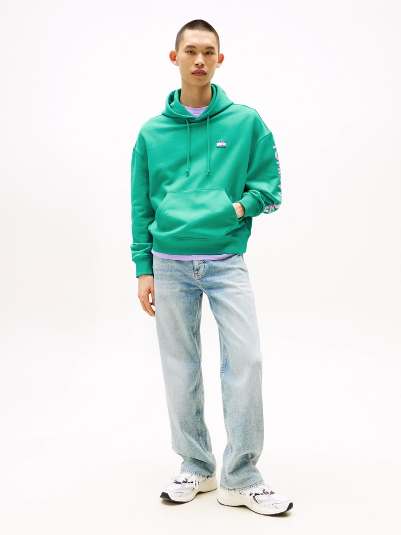 POLERON HOODIE CROPPED CON LOGO - 2