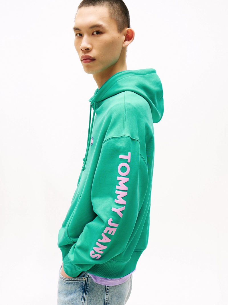 POLERON HOODIE CROPPED CON LOGO - 5