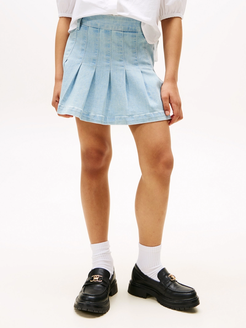 FALDA DENIM PLISADA - 2