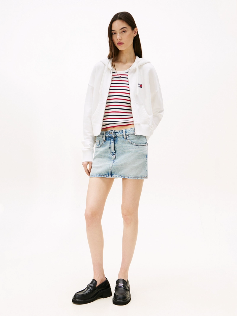 POLERON HOODIE CROPPED CON CIERRE - 2