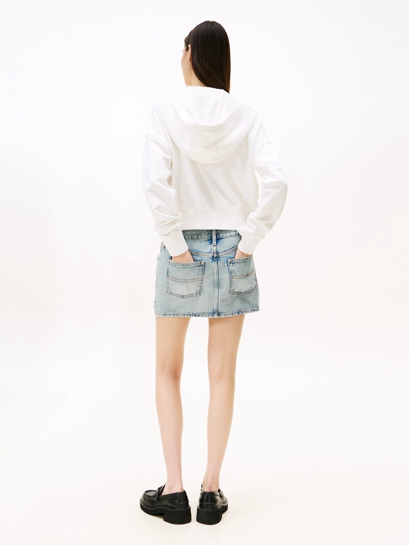 POLERON HOODIE CROPPED CON CIERRE - 3