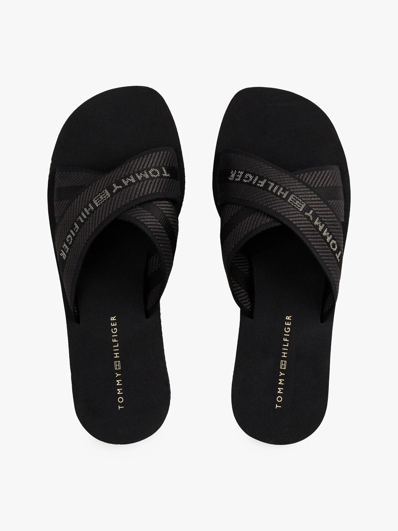 SANDALIAS CROSS STRAP CON LOGO - 3