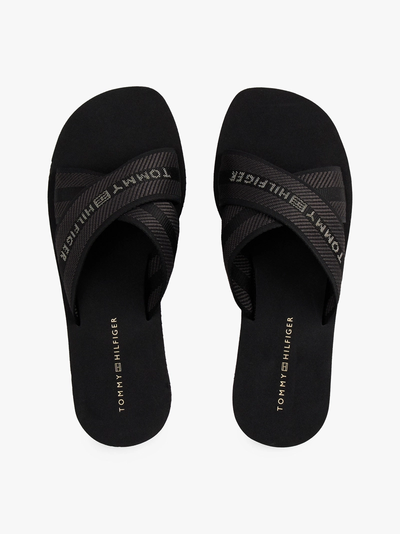 SANDALIAS CROSS STRAP CON LOGO - 3