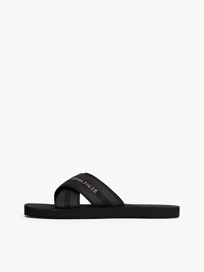 SANDALIAS CROSS STRAP CON LOGO - 6
