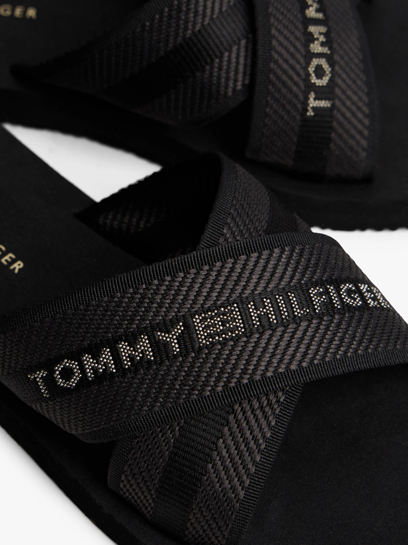 SANDALIAS CROSS STRAP CON LOGO - 7