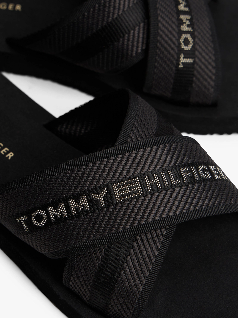 SANDALIAS CROSS STRAP CON LOGO - 7